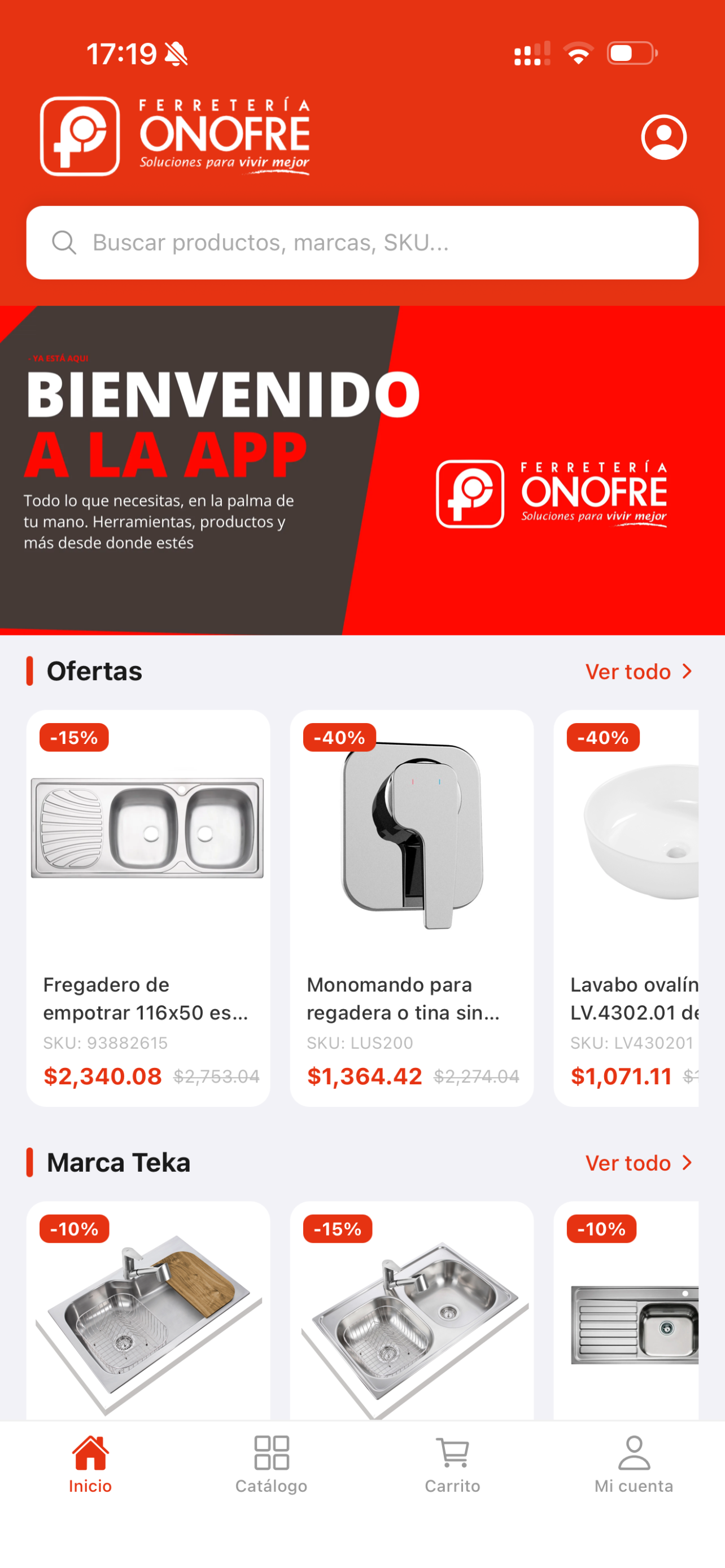 App Ferretería Onofre