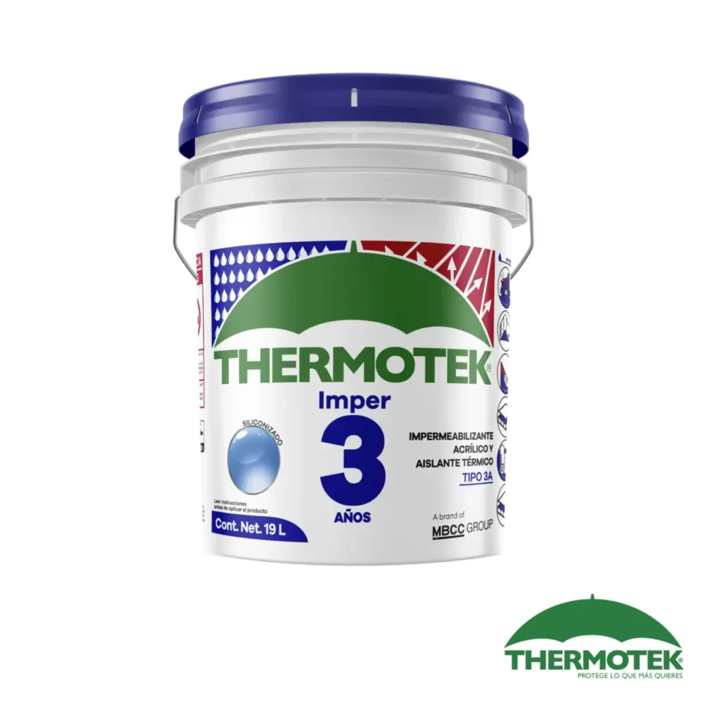 Impermeabilizante rojo 19 L Thermotek