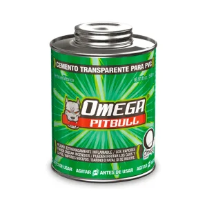 Cemento transparente para PVC 500 ml Omega Ferretería Onofre