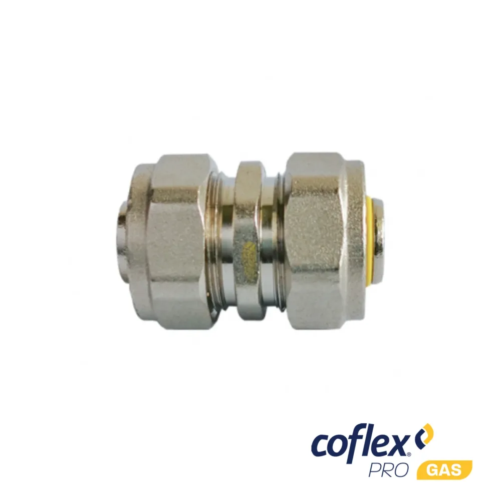 Cople para gas 1/2" x 1/2" muticapa CG-CU11 coflex