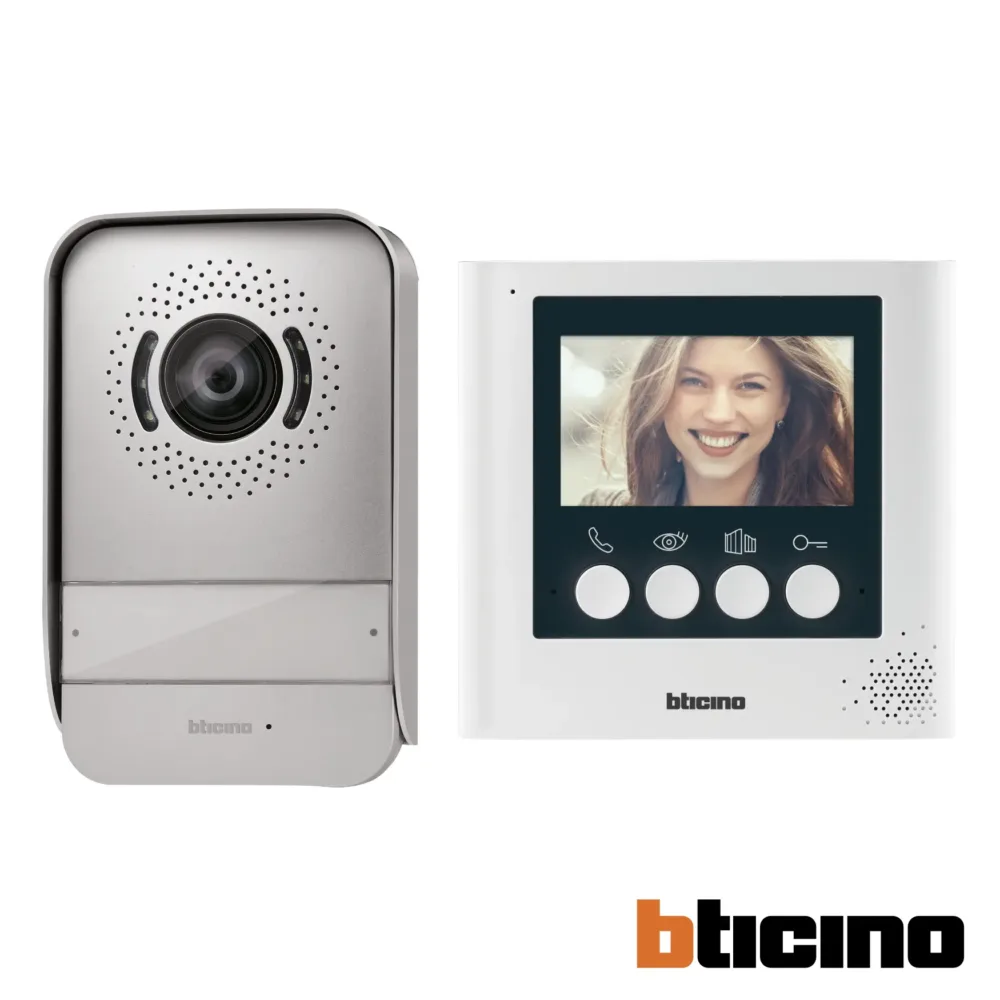 Kit de videointerfón manos libres con pantalla a color de 4.3" 316911 Bticino