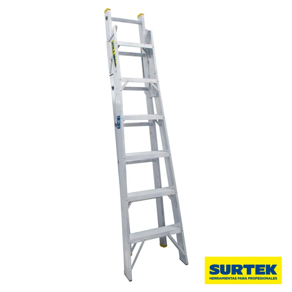 Escalera de aluminio convertible de 13 escalones EC13 Surtek