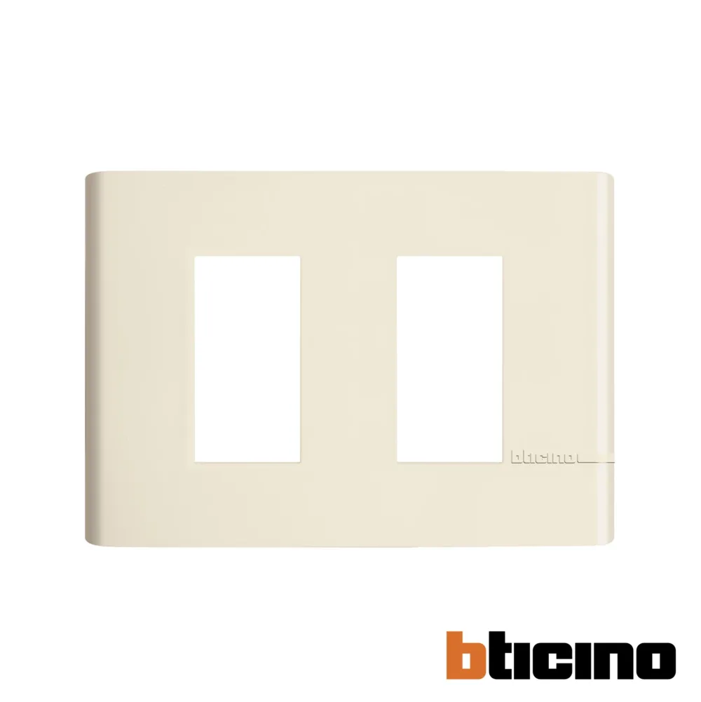 Placa marfil de 2 modulos Modus Pro Bticino