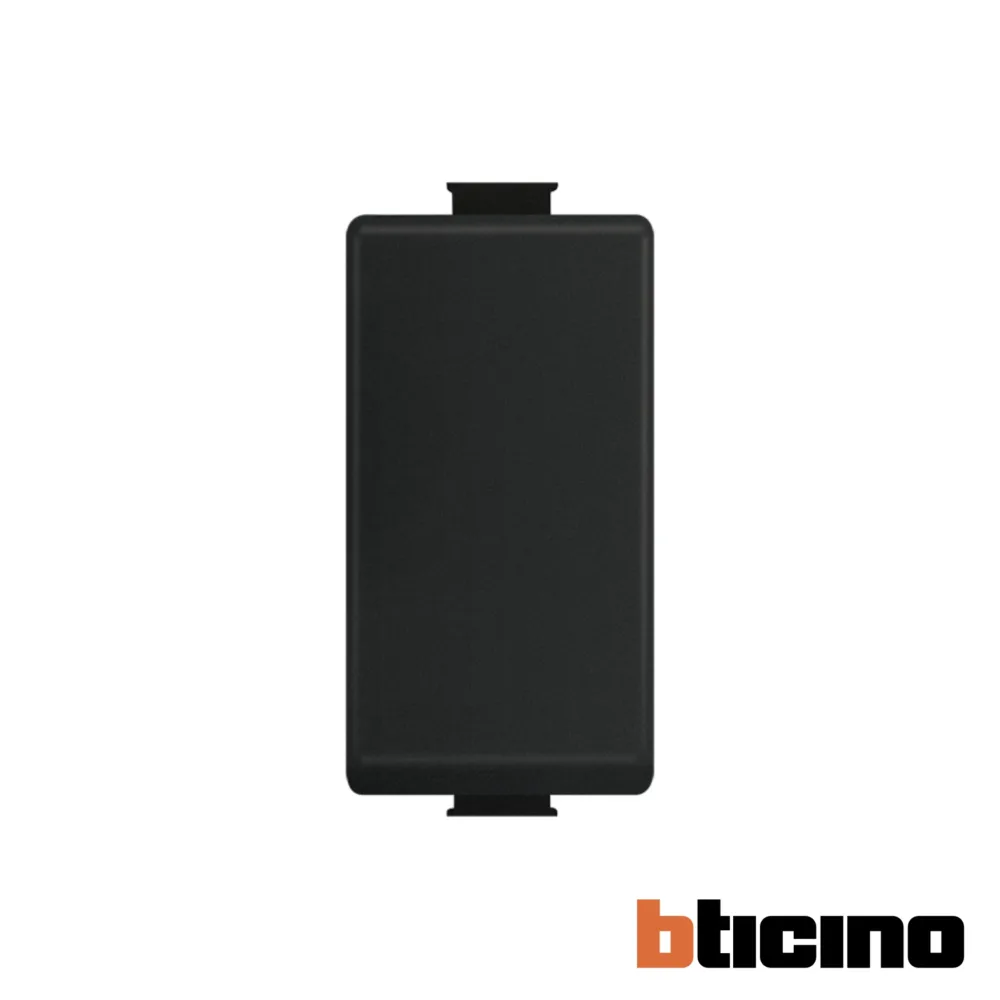 Tapón ciego negro Quinziño MX Bticino