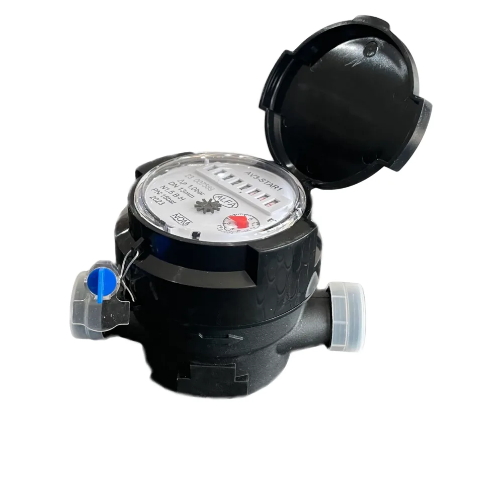 Medidor de agua potable de 1/2" polipropileno Alfa