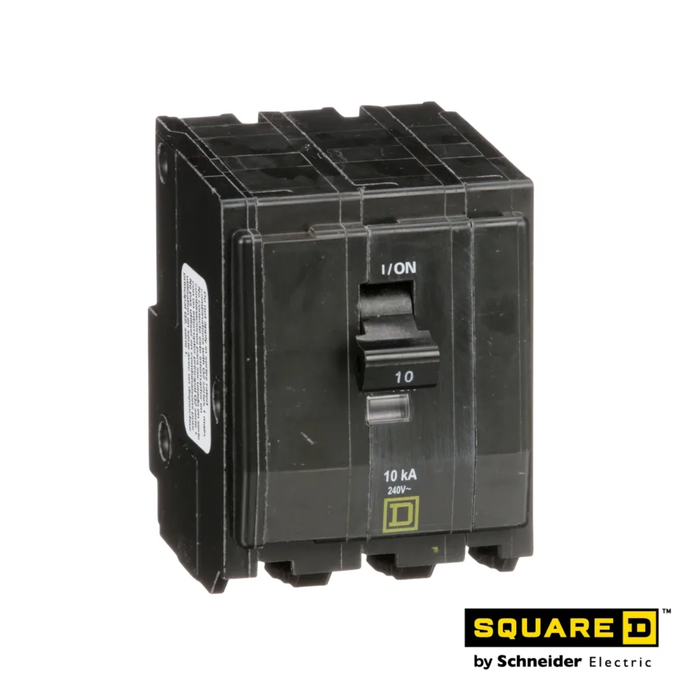 Interruptor termomagnético 3 polos 10 A enchufable Square D