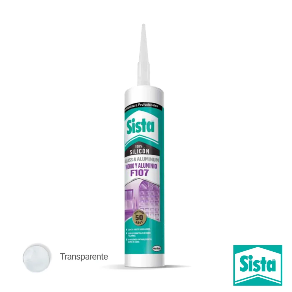Silicón Sista F109 Uso General transparente 300 ml