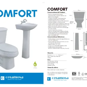 Paquete de baño Comfort Marfil Ceramosa