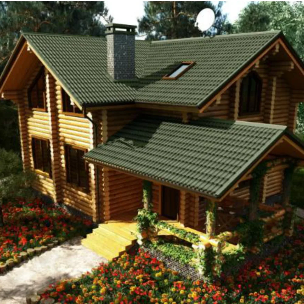 Lámina Tile 3D verde Onduline