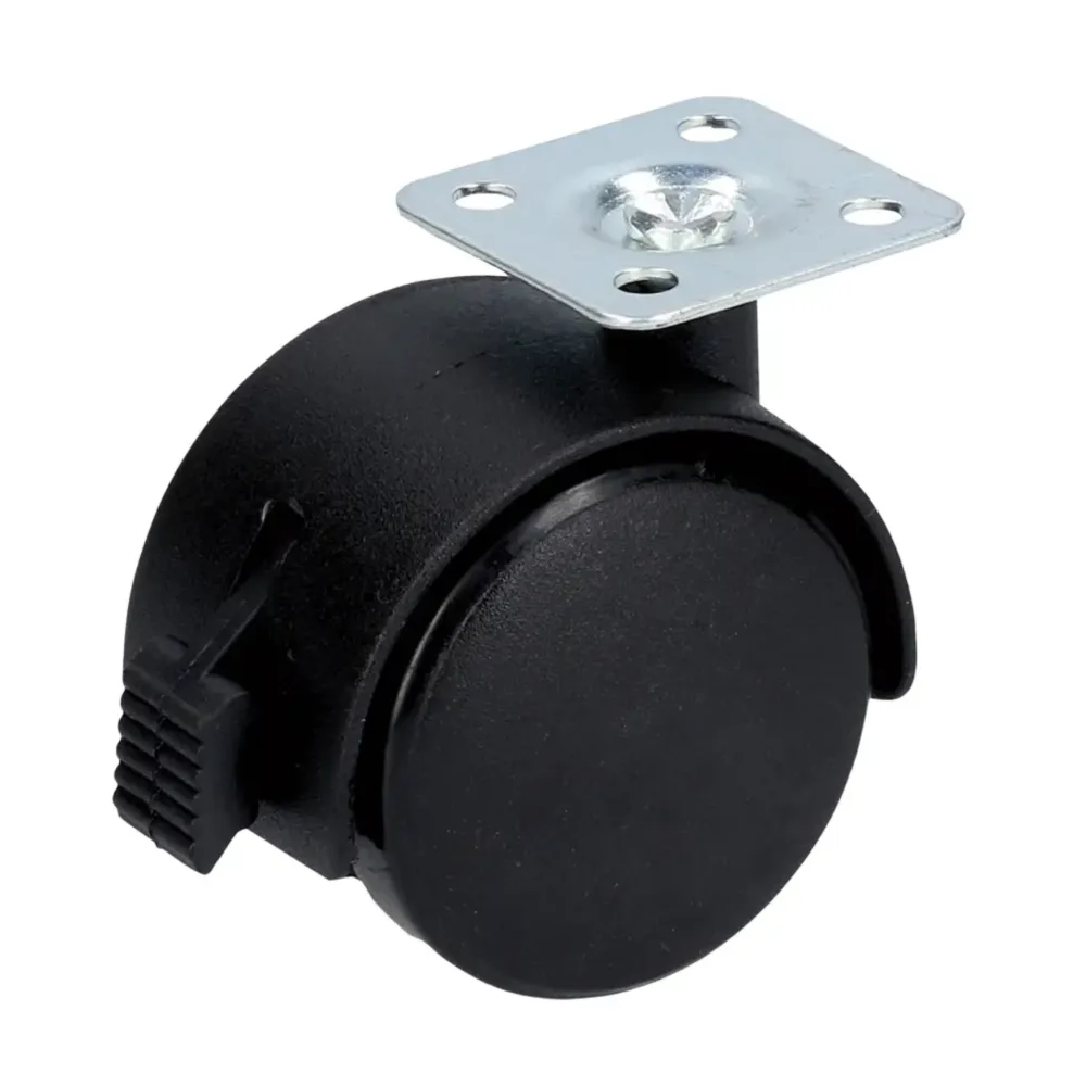 Rodaja twin con placa y freno RY5B Surtek