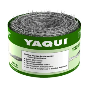 Alambre de púas 400 metros Yaqui