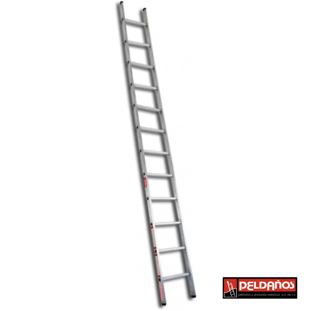 Escalera recta de aluminio de 12 escalones 419212 Peldaños