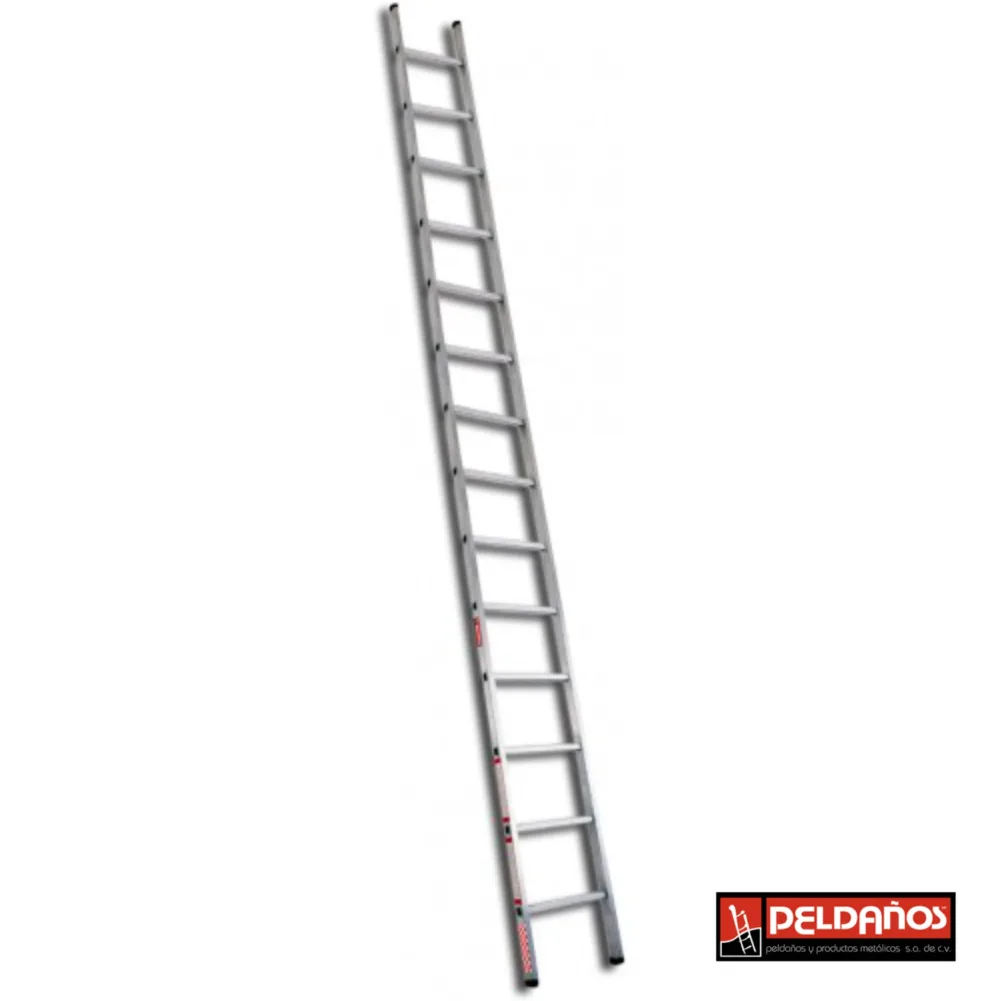 Escalera recta de aluminio de 14 escalones 419214 Peldaños