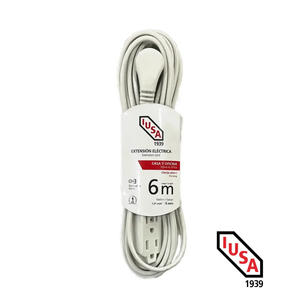 Extensión eléctrica de 6 metros 619342 Iusa