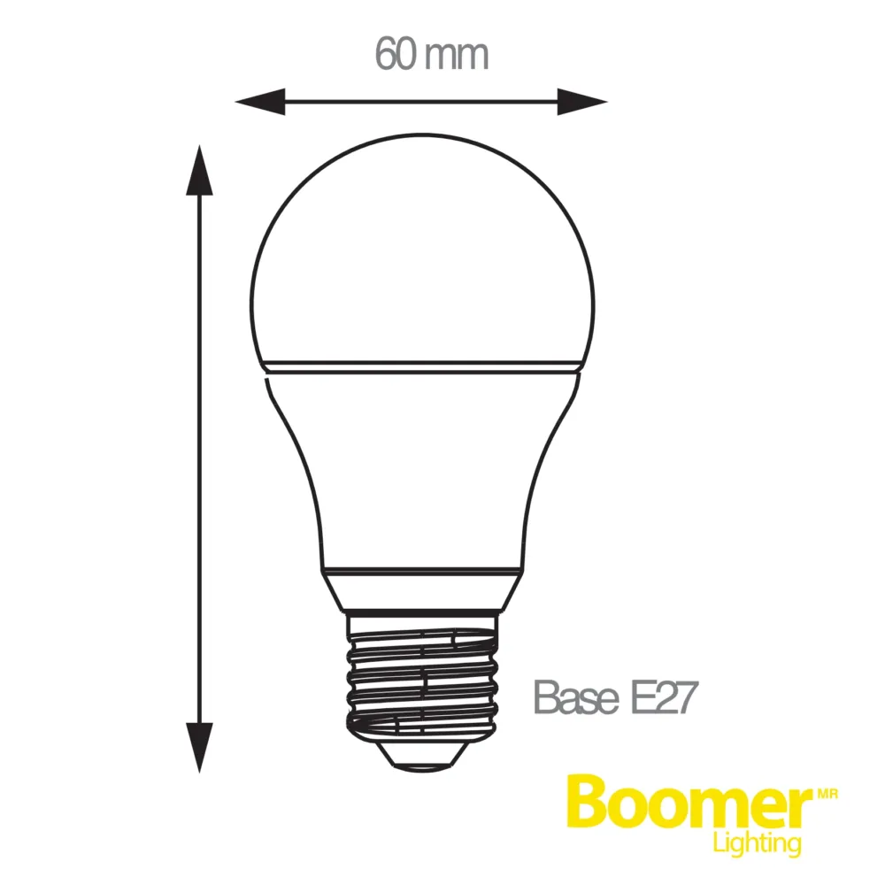 Foco LED de 8.5W 6500K E27 Boomer