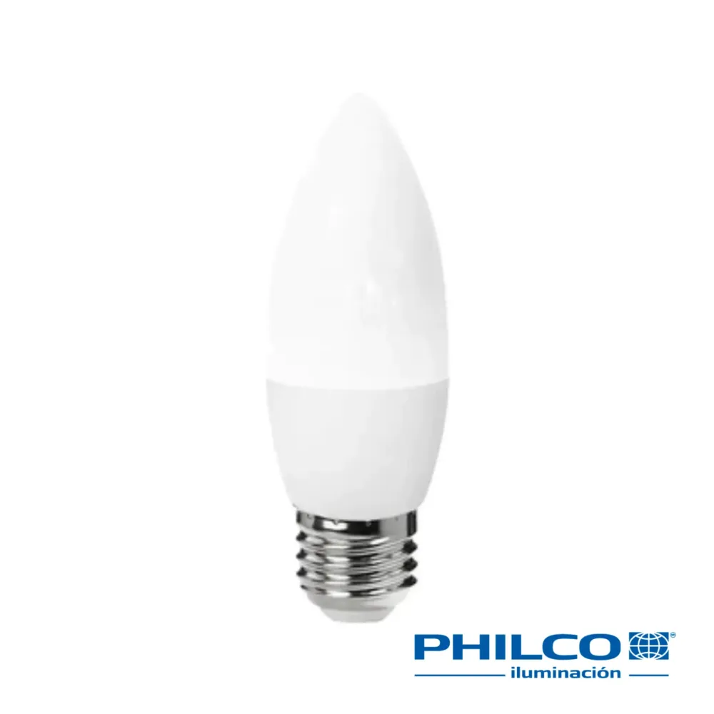 Foco LED vela de 4W 3000K E27 51165 Philco