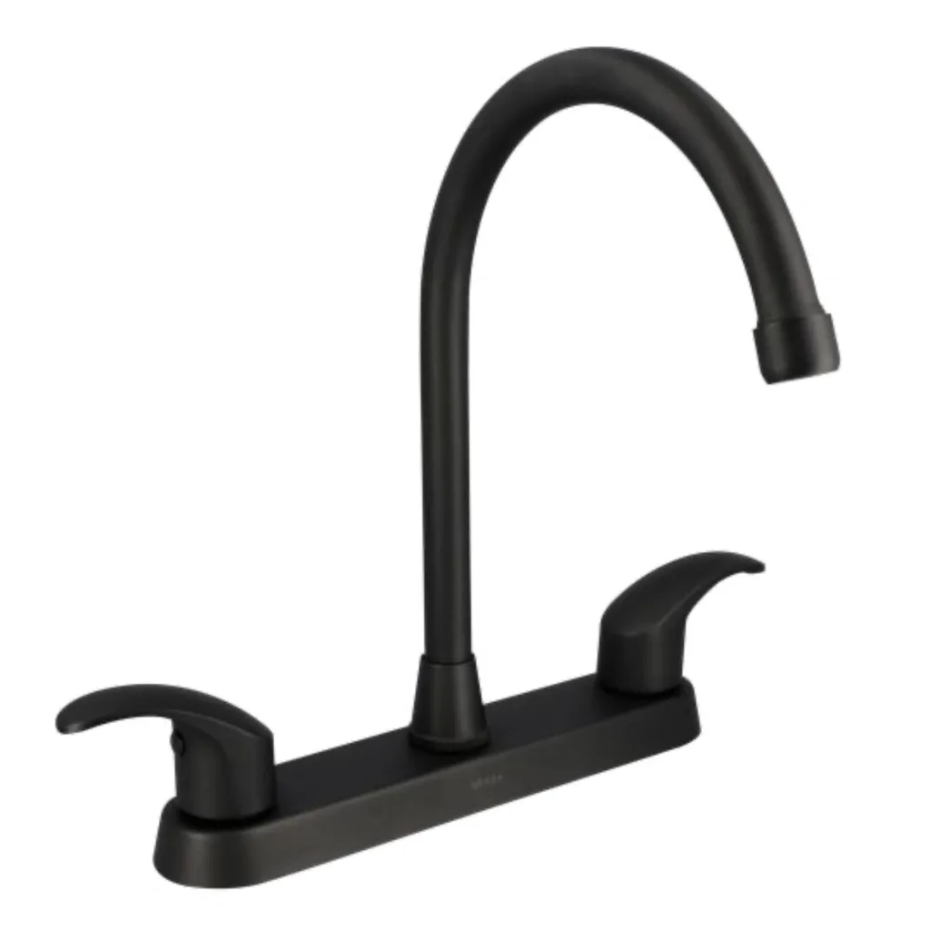 Mezcladora de cocina 8” negro mate con palancas Urrea 9333.2