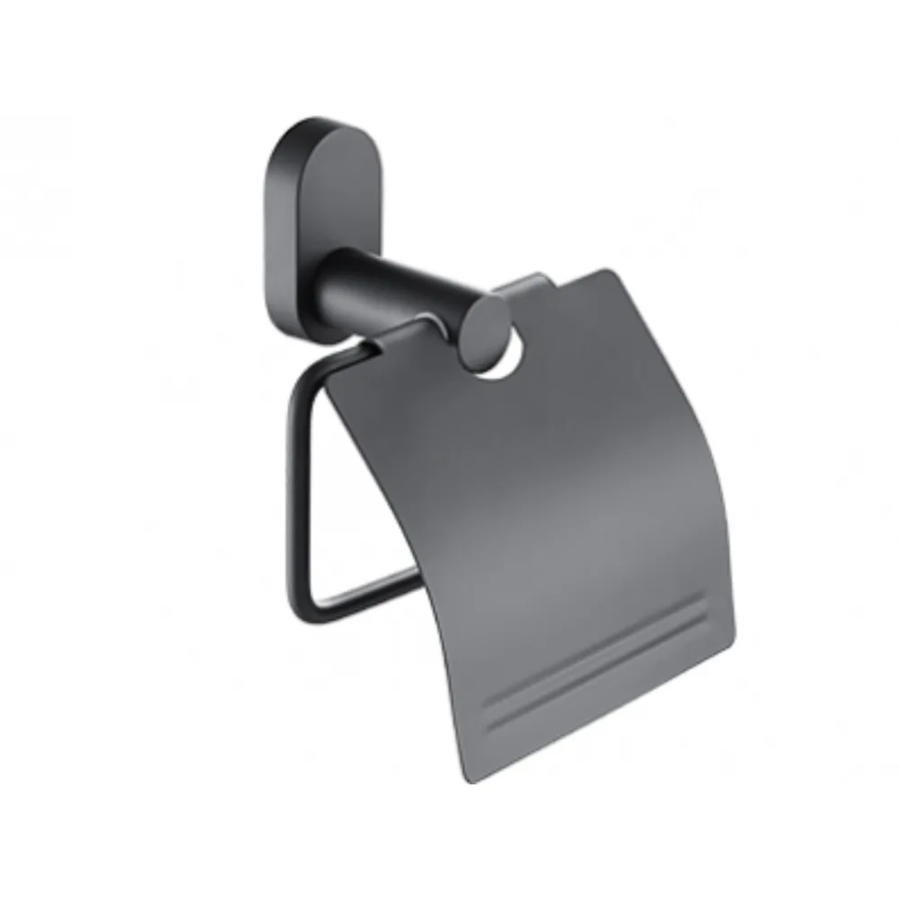 Porta rollo negro mate CNX