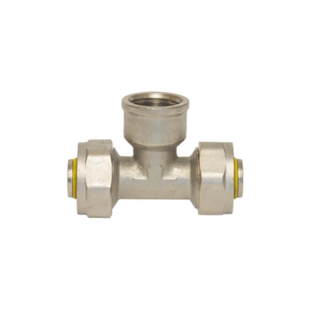 Tee hembra 3/8" X3/8" X1/2" FNPT CG-TH001 Coflex