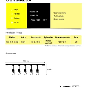 Guirnalda de luces LED Boomer