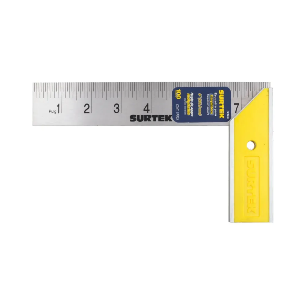 Escuadra para carpintero de 8" 122251 Surtek