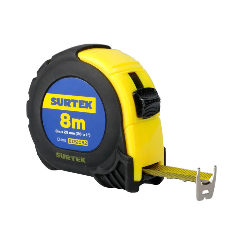 Flexómetro anti-impacto de 8m X 1" B122082 Surtek
