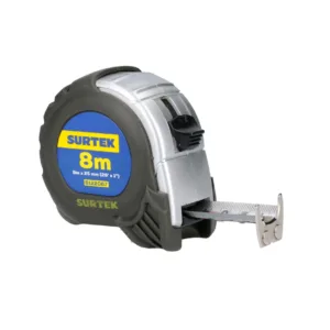Flexómetro anti-impacto silver de 8m X 1" B122087 Surtek