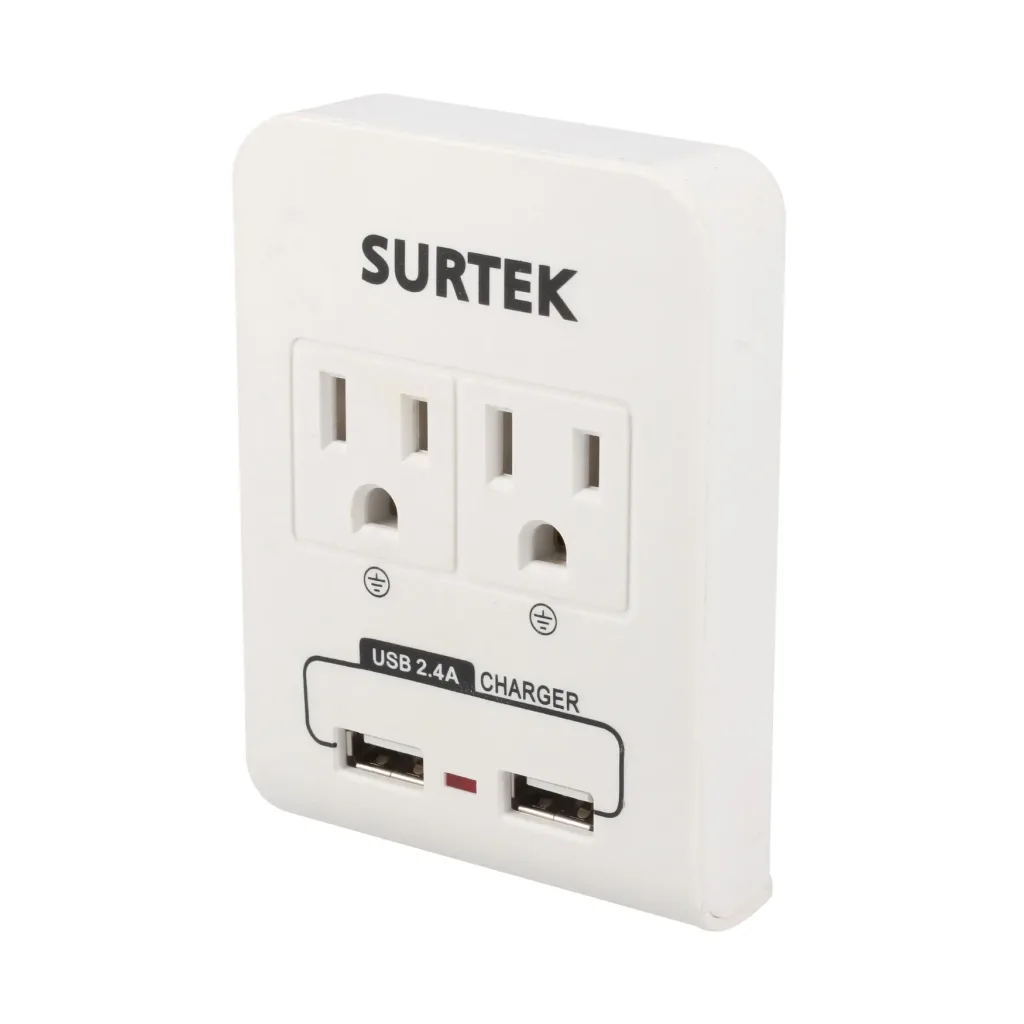 Multicontacto de barra 2 entradas y 2 USB 136205 Surtek