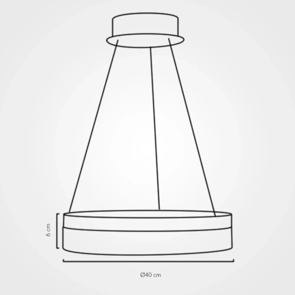 Luminario colgante LED 24W 6000K CL-8012 Maxxi