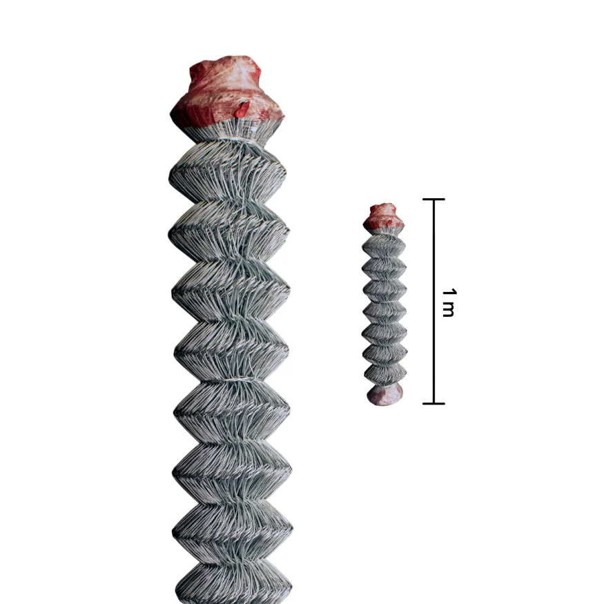 Malla ciclónica galvanizada 1 m x 20 m calibre 11 abertura 69 mm Indasa