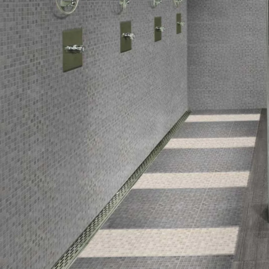 Piso Mosaico Chau Beige 33x33 cm Lamosa