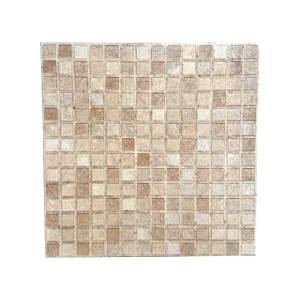 Piso Mosaico Chau Beige 33x33 cm Lamosa