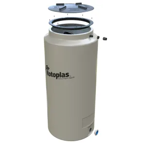 Tinaco vertical 1000L beige con accesorios Rotoplas