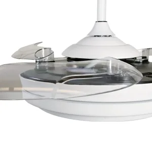 Ventilador de techo Andana 42" con luz LED y control Boomer