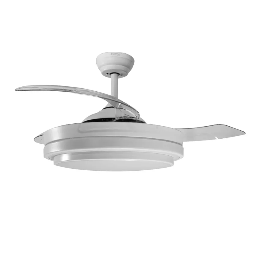 Ventilador de techo Andana 42" con luz LED y control Boomer