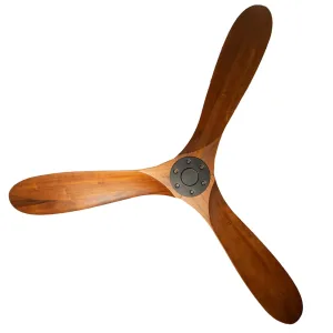 Ventilador de techo Dynamo 56” oscuro con WiFi y control remoto Boomer
