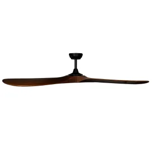 Ventilador de techo Dynamo 56” oscuro con WiFi y control remoto Boomer