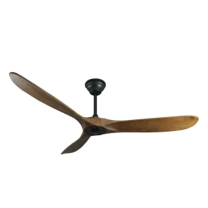 Ventilador de techo Dynamo 56” oscuro con WiFi y control remoto Boomer