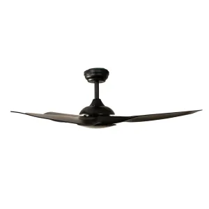 Ventilador de techo Helix 52” negro con luz LED y Control Boomer