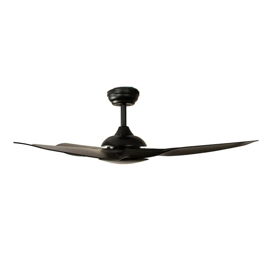 Ventilador de techo Helix 52” negro con luz LED y Control Boomer