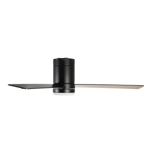 Ventilador de techo Valmiera 52” claro con luz LED y Control Boomer