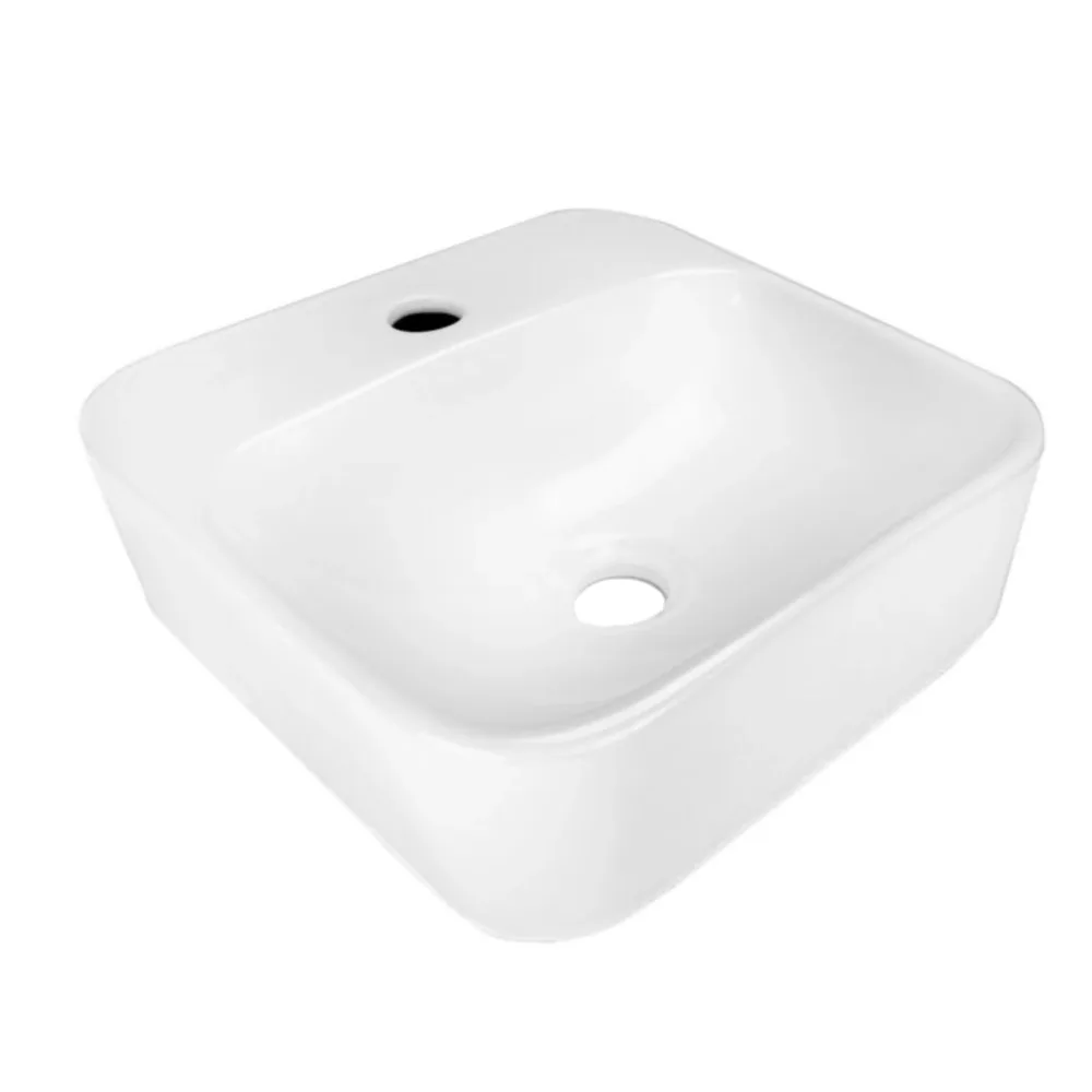 Lavabo Helvex Santorini1 35 cm de sobreponer sin rebosadero