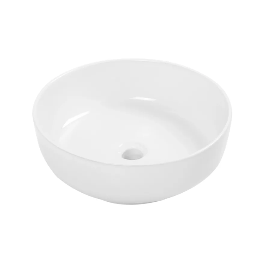 Lavabo ovalín Dica LV.4302.01 de sobreponer 41 cm cerámica blanca