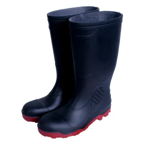 Botas industriales de seguridad 26 cm PVC negro/rojo Surtek 137552