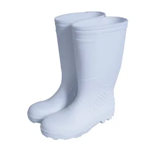 Botas plásticas sanitarias 25 cm PVC antiderrapantes blancas Surtek 137558