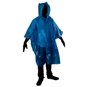 Poncho impermeable para emergencias unitalla polietileno Foy 144146
