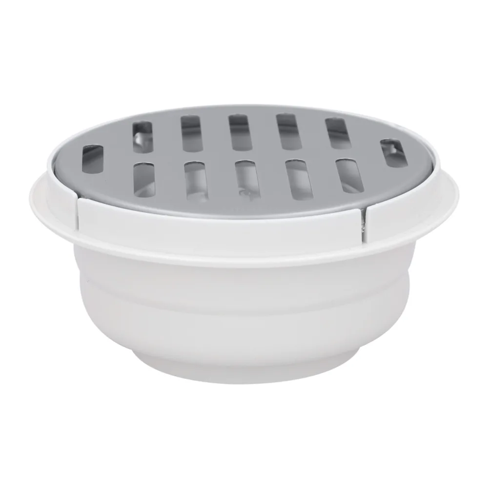 Coladera redonda universal con rejilla de acero inoxidable – 174 Urrea