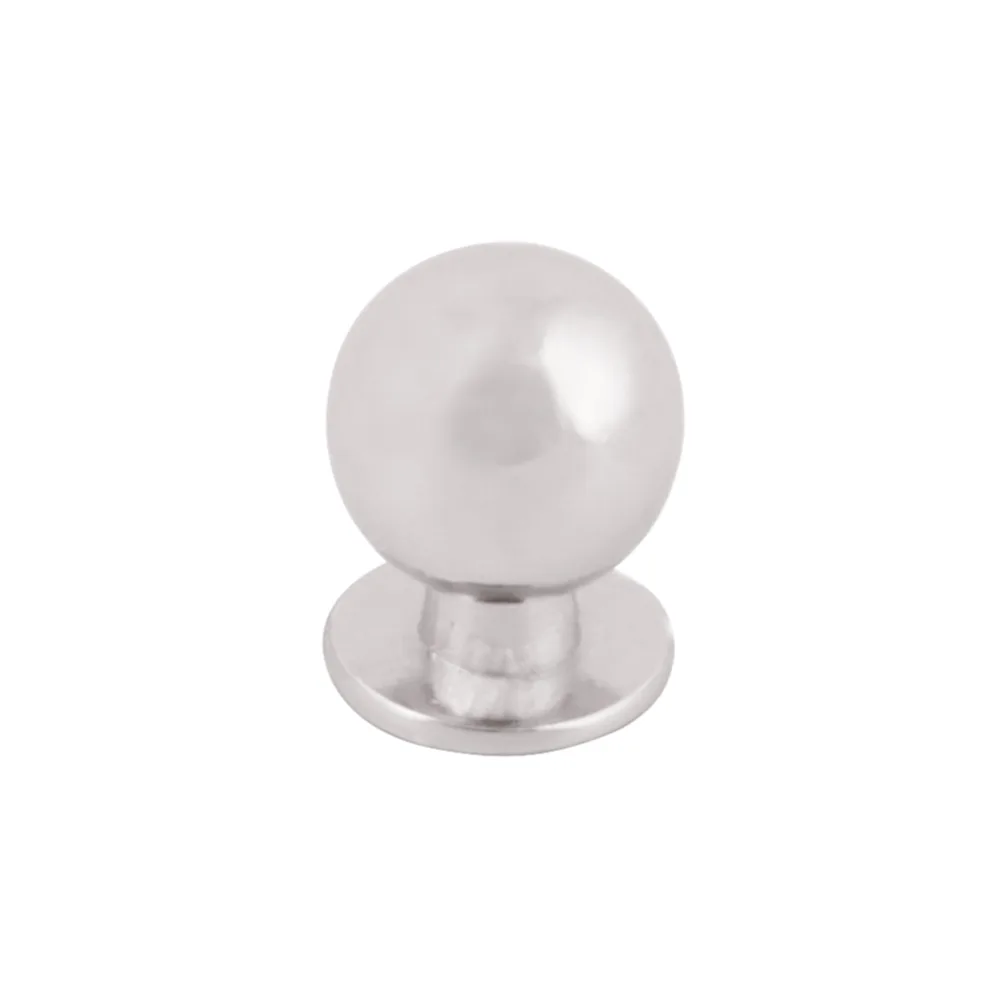Jaladera tipo botón 18 mm níquel satinado – Modelo 3819