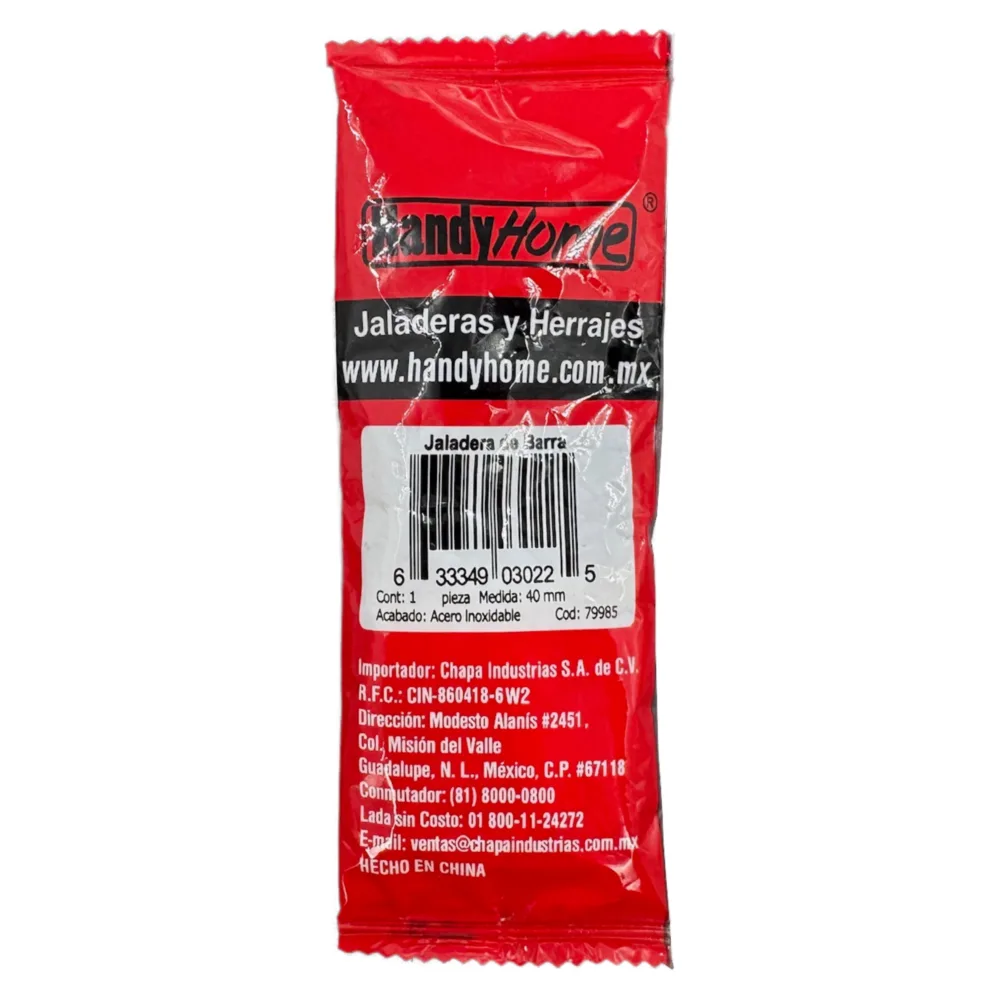 Jaladera tipo botón 40 mm barra hueca – 79985 Handy Home