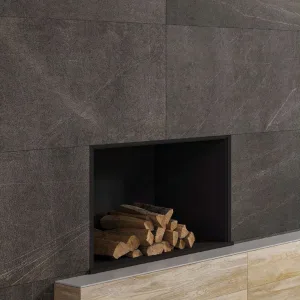 Piso Cerámico Brasil Negro 61x122 cm Vitromex